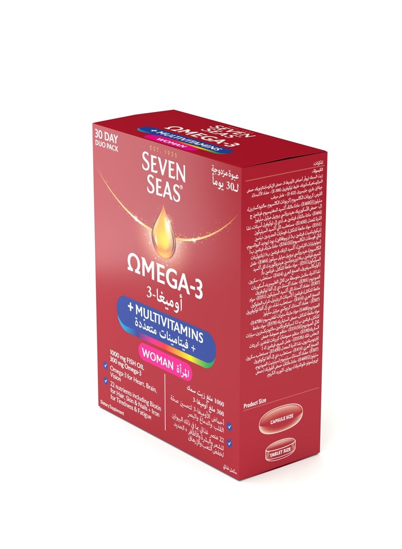 Seven Seas Omega-3 & M-Vit Women – Multivitamin with Omega-3 for Women’s Health, Energy, Skin & Immunity Support - Image 5